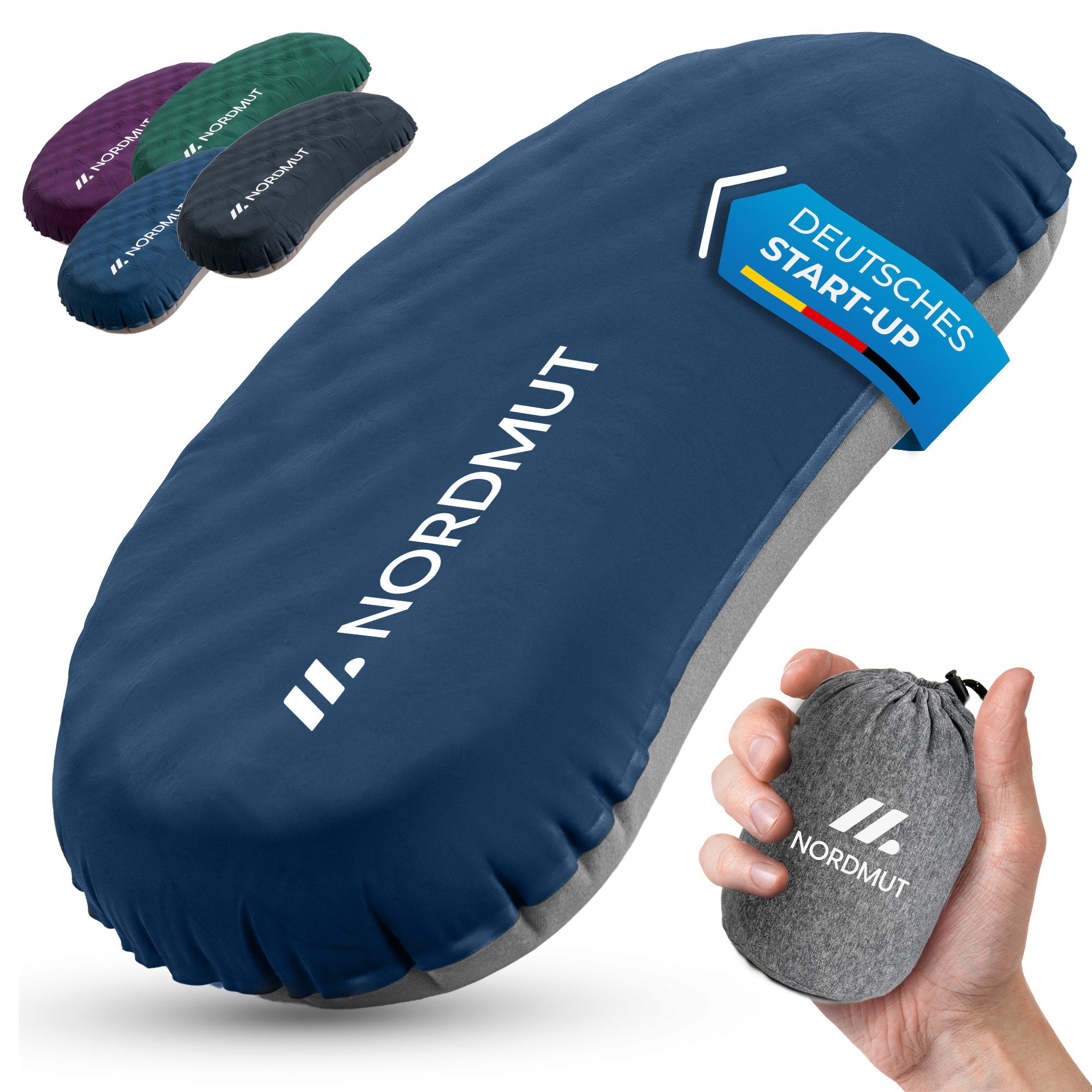 Reisekissen aufblasbar & ergonomisch für Camping & Outdoor, kompakt & ultraleicht
