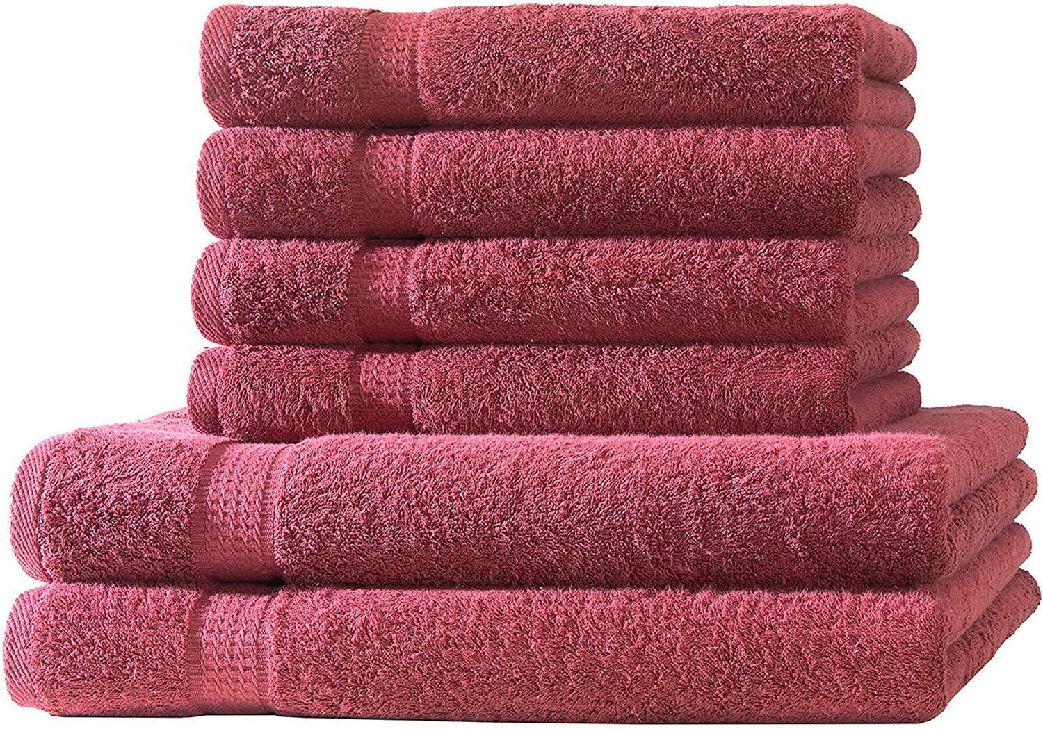 Bordüre mit Handtuchset, Handtuch Handtücher 100% Uni (1-St) soma Baumwolle, Baumwolle Frotteeware