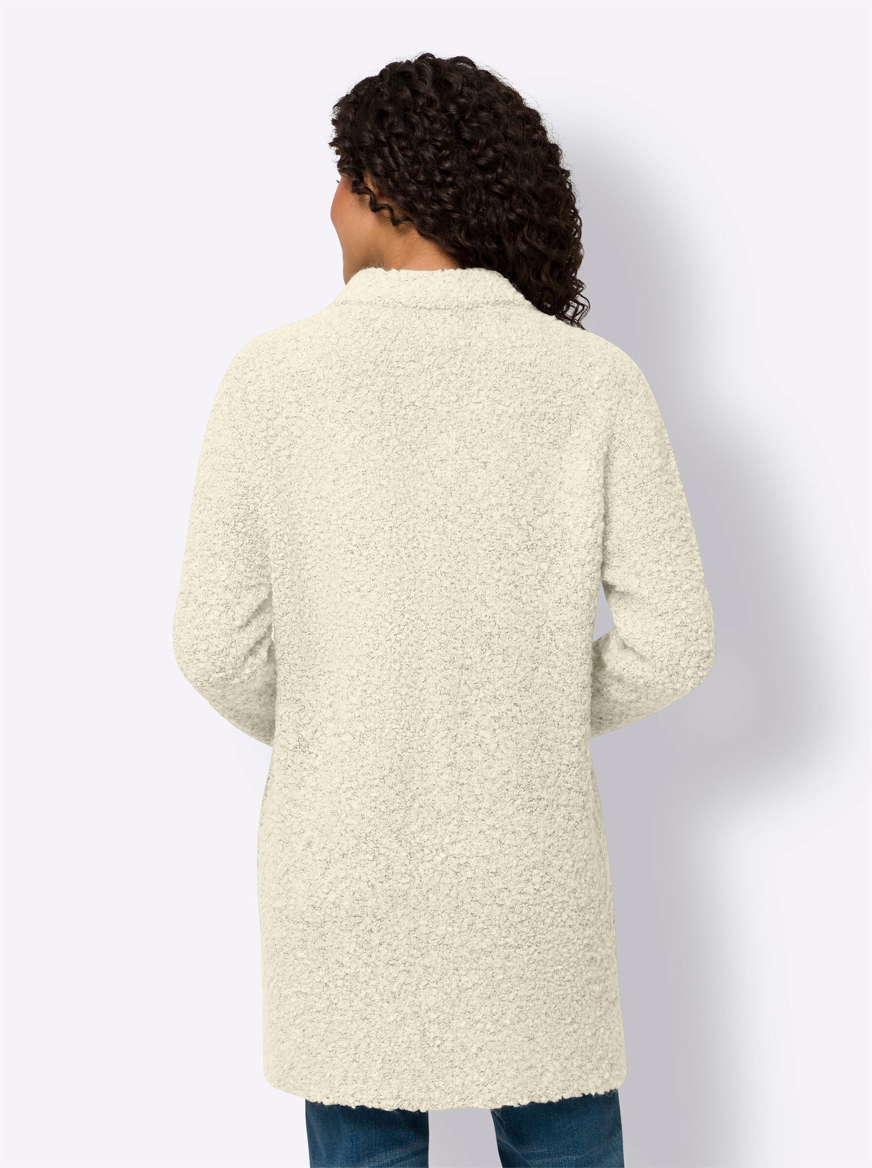 heine Strickjacke Strickjacke Langarm Bouclé