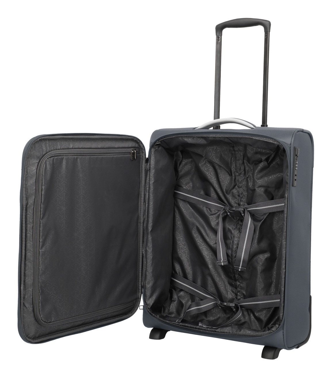 travelite Handgepäck-Trolley JETPACK Multi 2 Cabin Handgepäck Koffer, 2 Rollen, Weichgepäck, passend für Ryanair, Condor und viele gängige Airlines