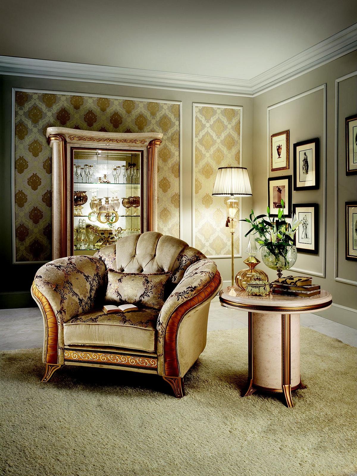 Sofagarnitur arredoclassic™ JVmoebel Italienische Möbel 2+1+1 Sofa Wohnzimmer-Set, Klasse Luxus Couch Neu