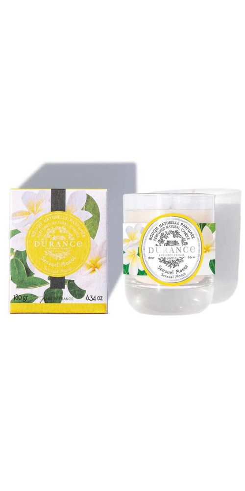 Durance Duftkerze Sinnliches Monoi 180g, Wird auf Traditionelle Weise, in Grignan, in der Provence hergestellt