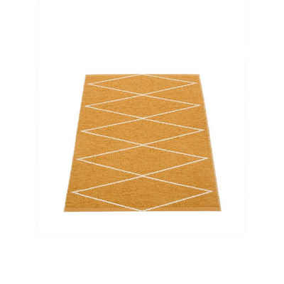 Läufer »MAX Teppich; Kunststoffteppich für Indoor & Outdoor; Wendeteppich mit feinem Zickzack Muster in Ocker«, pappelina, rechteckig, Höhe 5 mm