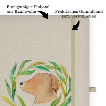Mr. & Mrs. Panda Notizbuch Hund Blumen - Transparent - Geschenk, Journal, Hundeliebe, Schreibbuc Mr. & Mrs. Panda, Personalisierbar