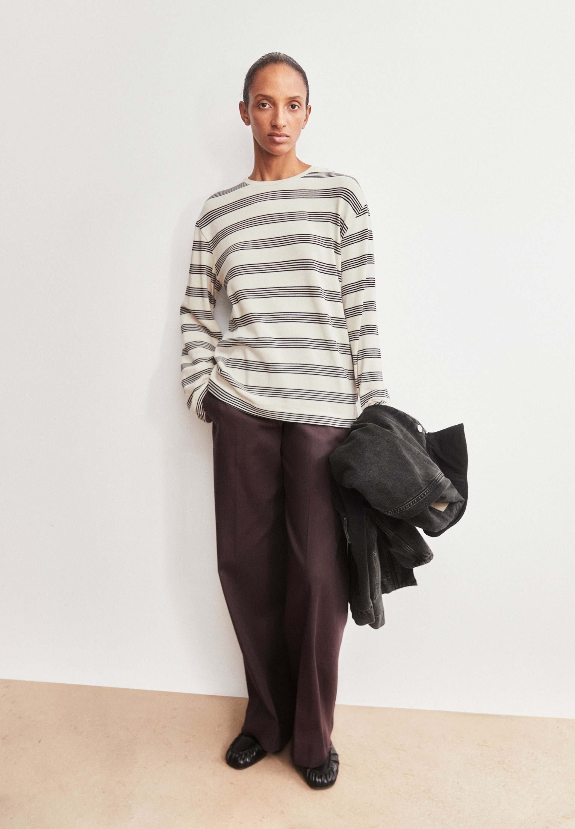 Armedangels Longsleeve MARYNAA FINE STRIPE Loose Fit – Bild 5 von 5