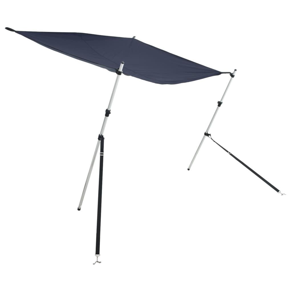 vidaXL Bodenschutzplane T-Top-Beschattungsverlängerung Blau 170x170x(113-182,5) cm (1-St)