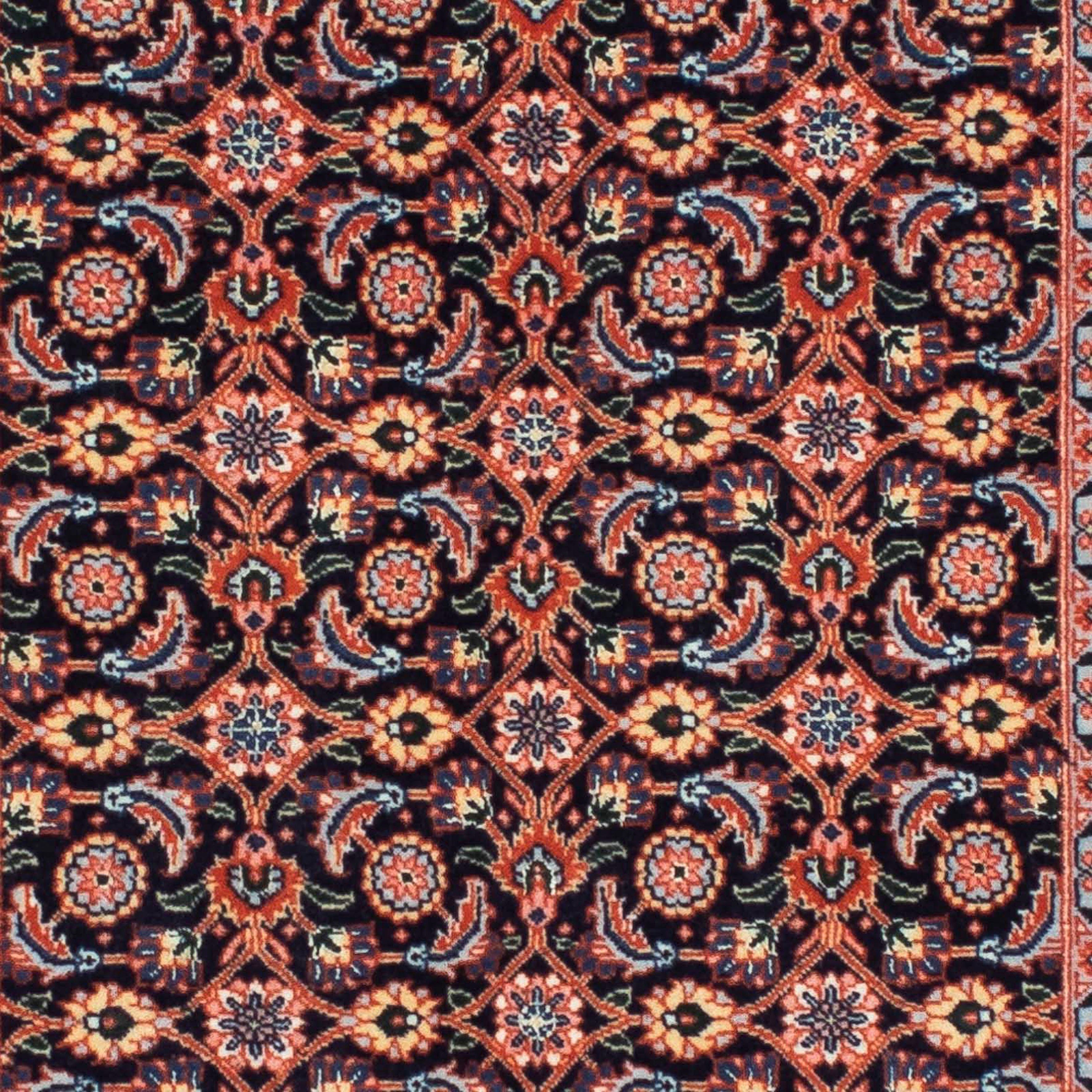 Orientteppich Perser rechteckig, Täbriz 200 - Handgeknüpft, Zertifikat - mit Wohnzimmer, Einzelstück 63 morgenland, 10 x - mehrfarbig, Höhe: mm, cm