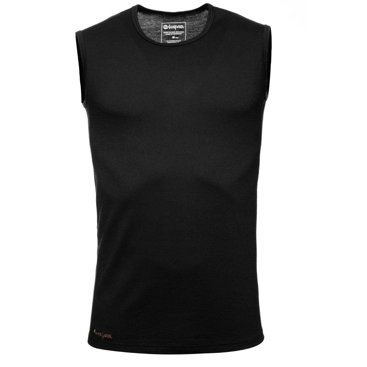 Kaipara - Merino Sportswear Funktionsshirt Merino Tank Top Herren Slimfit 200 (1-tlg) aus reiner Merinowolle Made in Germany