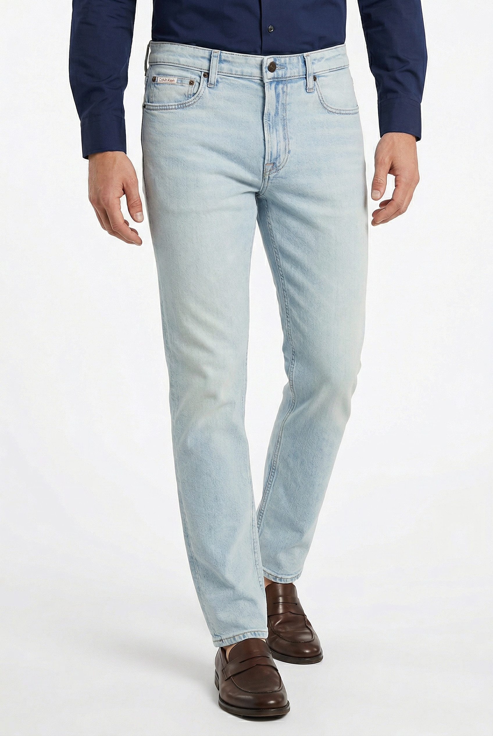 Calvin Klein Jeans Slim-fit-Jeans SLIM TAPER mit Markenlabel
