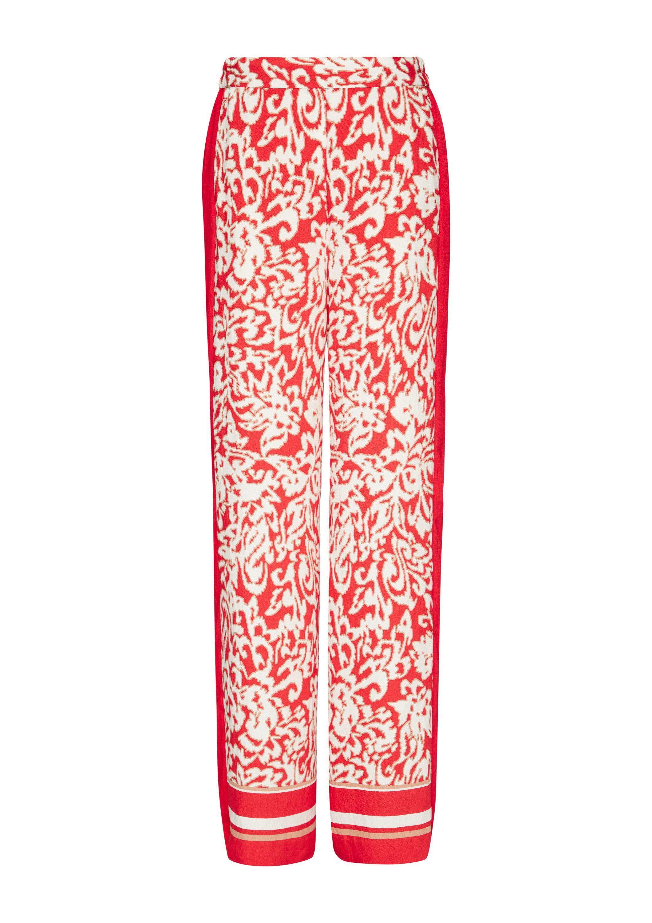 comma Chinos Hose Hose mit All-over-Print