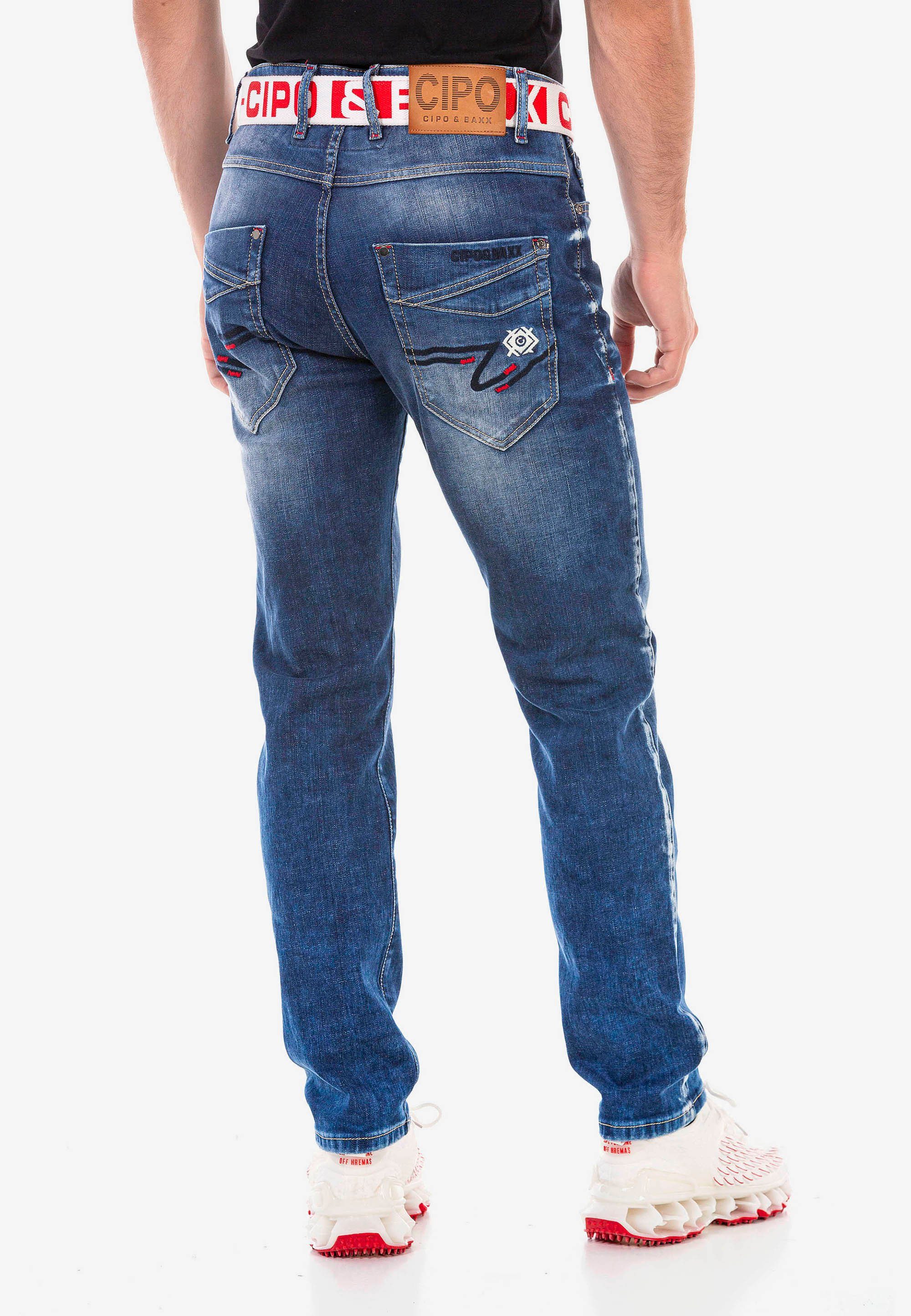 Cipo Baxx Slim-fit-Jeans tollen Stickereien mit &