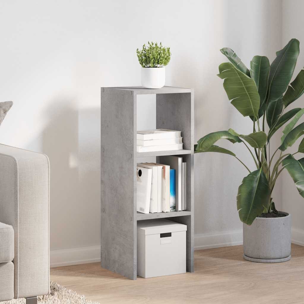 vidaXL Fächerschrank Bücherregal Stapelbar Betongrau 30x30x80 günstig online kaufen