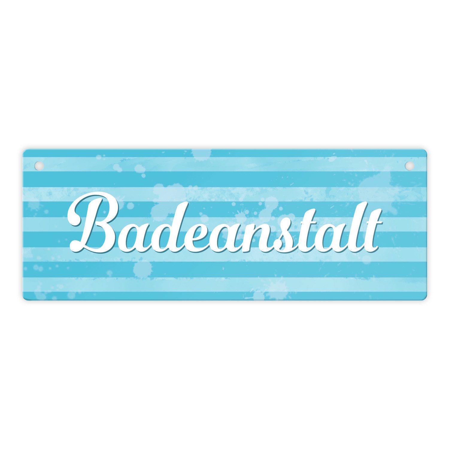 Metallschild Badeanstalt Metallschild im maritimen Stil