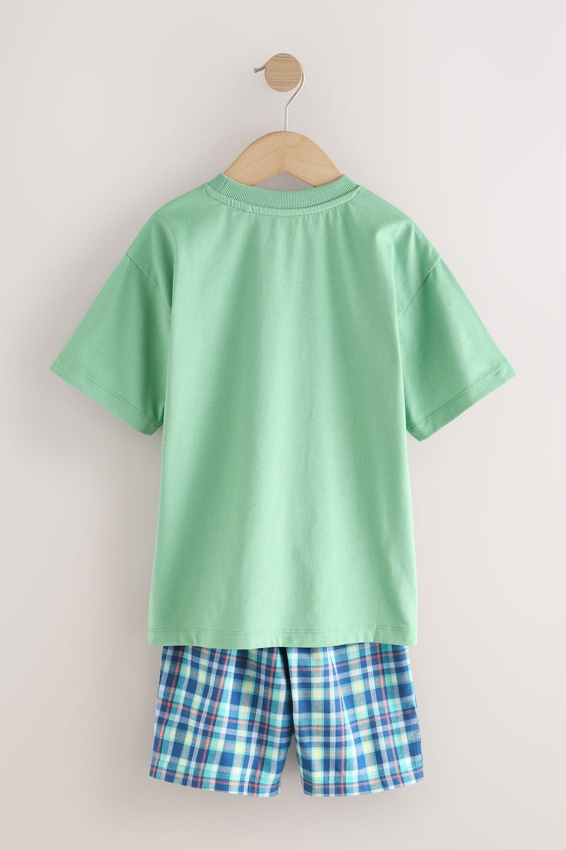 Next Pyjama Karierte kurze Schlafanzüge, 2er-Pack (4 tlg)
