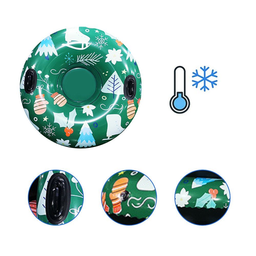 Blusmart Ski Weihnachts-Schneeschlauch, Großer Aufblasbarer Skischlauch Mit