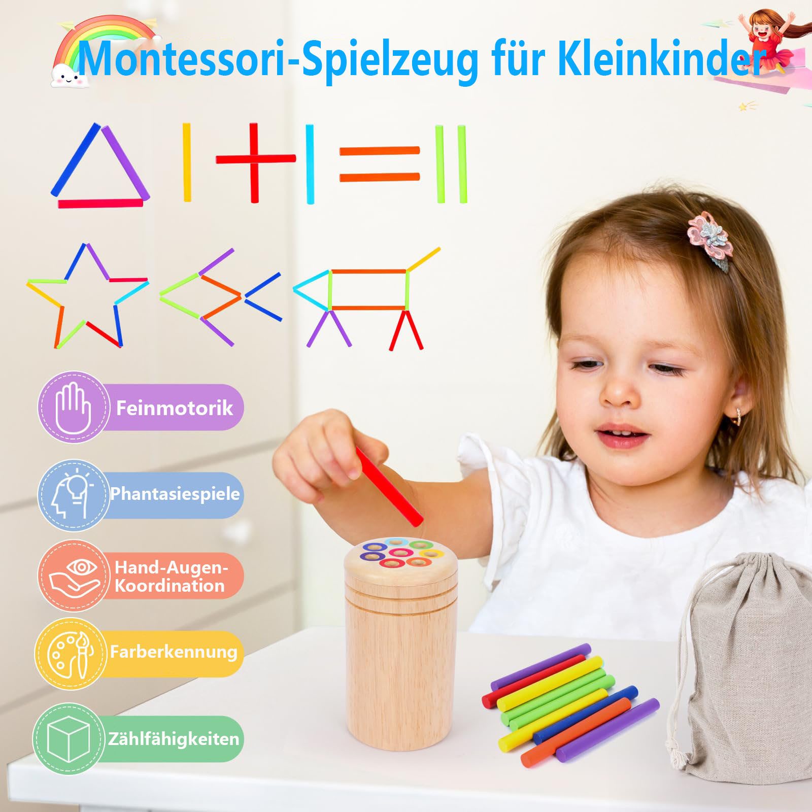 CLTYQ Lernspielzeug Montessori Spielzeug ab 1 günstig online kaufen
