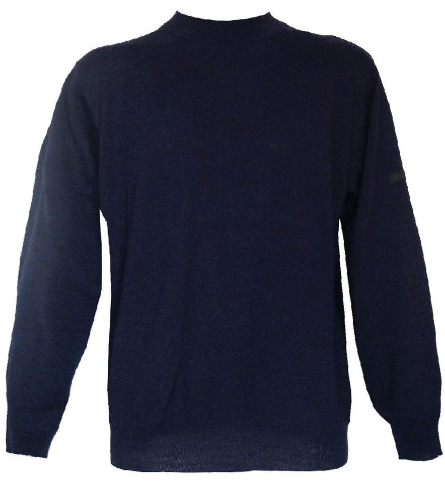 Mode Monte Carlo Strickpullover Pullover Stehbund Marine