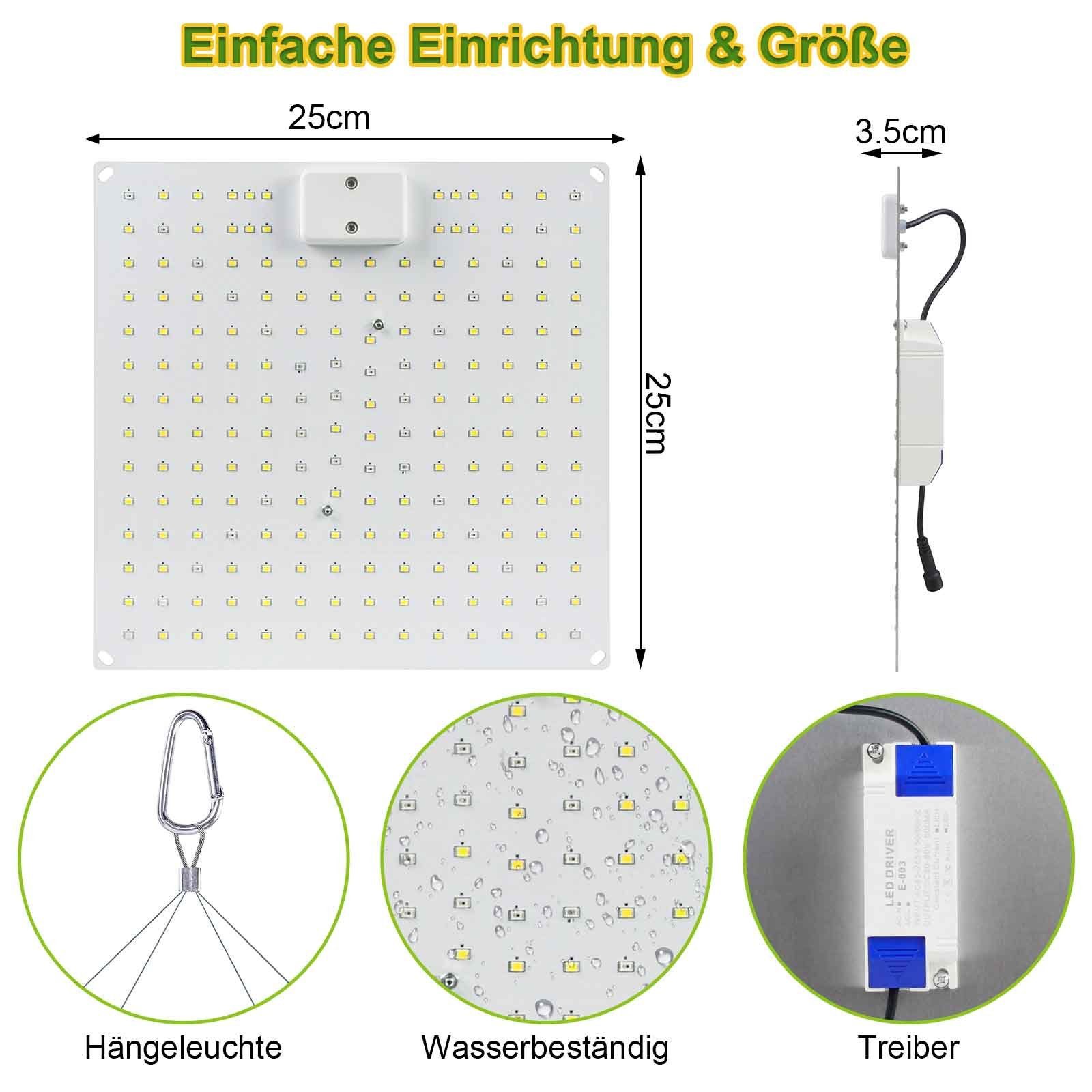 Sunicol Pflanzenlampe Vollspektrum Pflanzenlicht, Zimmerpflanzen Blumen günstig online kaufen