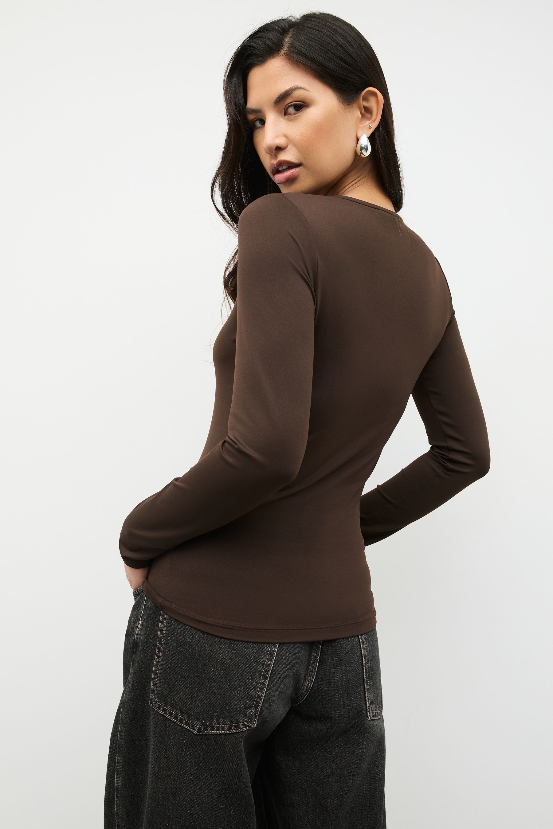 Next Langarmshirt Weiches Langarmoberteil aus Polyamid (1-tlg) günstig online kaufen