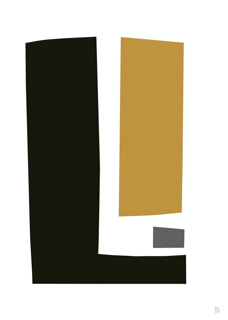 L.Ru UG Kunstdruck Wohnzimmer einfacher, dekorative Eingang St), Malerei Malereikern, geometrischer (3 Moderner dekorative Farbblock-abstrakter Malerei Kern