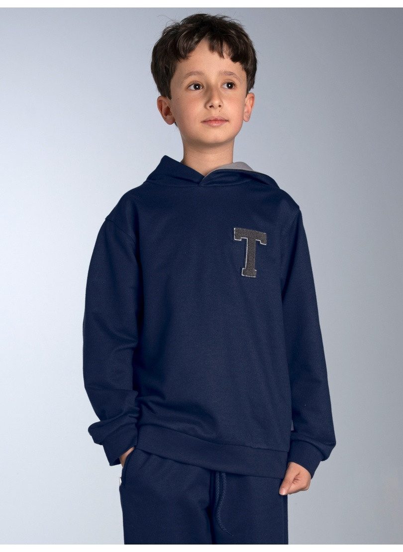 Trigema Kapuzensweatshirt TRIGEMA Hoodie mit trigema Moos-Patch