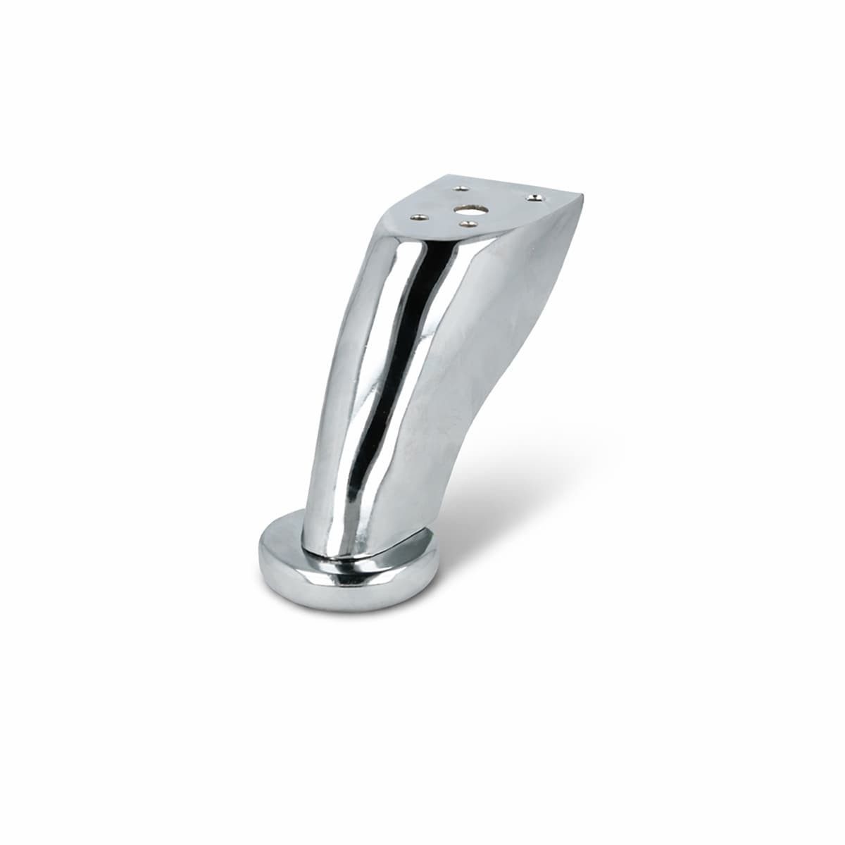 MS Beschläge Möbelfuß Sofafuß Chrom glänzend 90mm - DIY Möbelbein Metall, Design Couchfuß Möbelstütze Bodenschutz von MS Beschläge