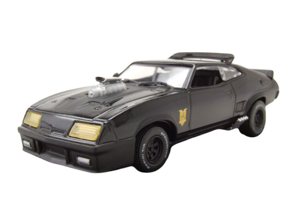 GREENLIGHT collectibles Modellauto Ford Falcon XB Interceptor V8 1973 schwarz Madmax ähnlich, Maßstab 1:43