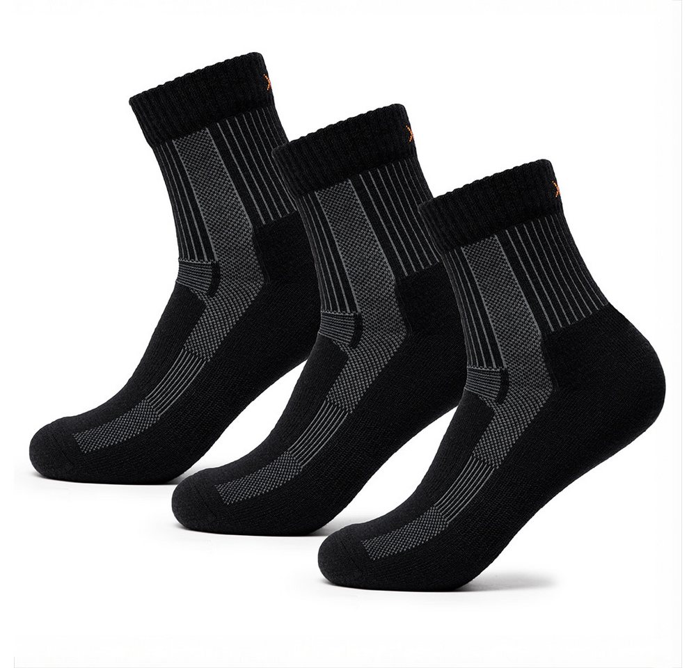 OCCULTO Wandersocken Damen & Herren Merino Wandersocken 3er Pack (Modell: Makalu) (3-Paar)