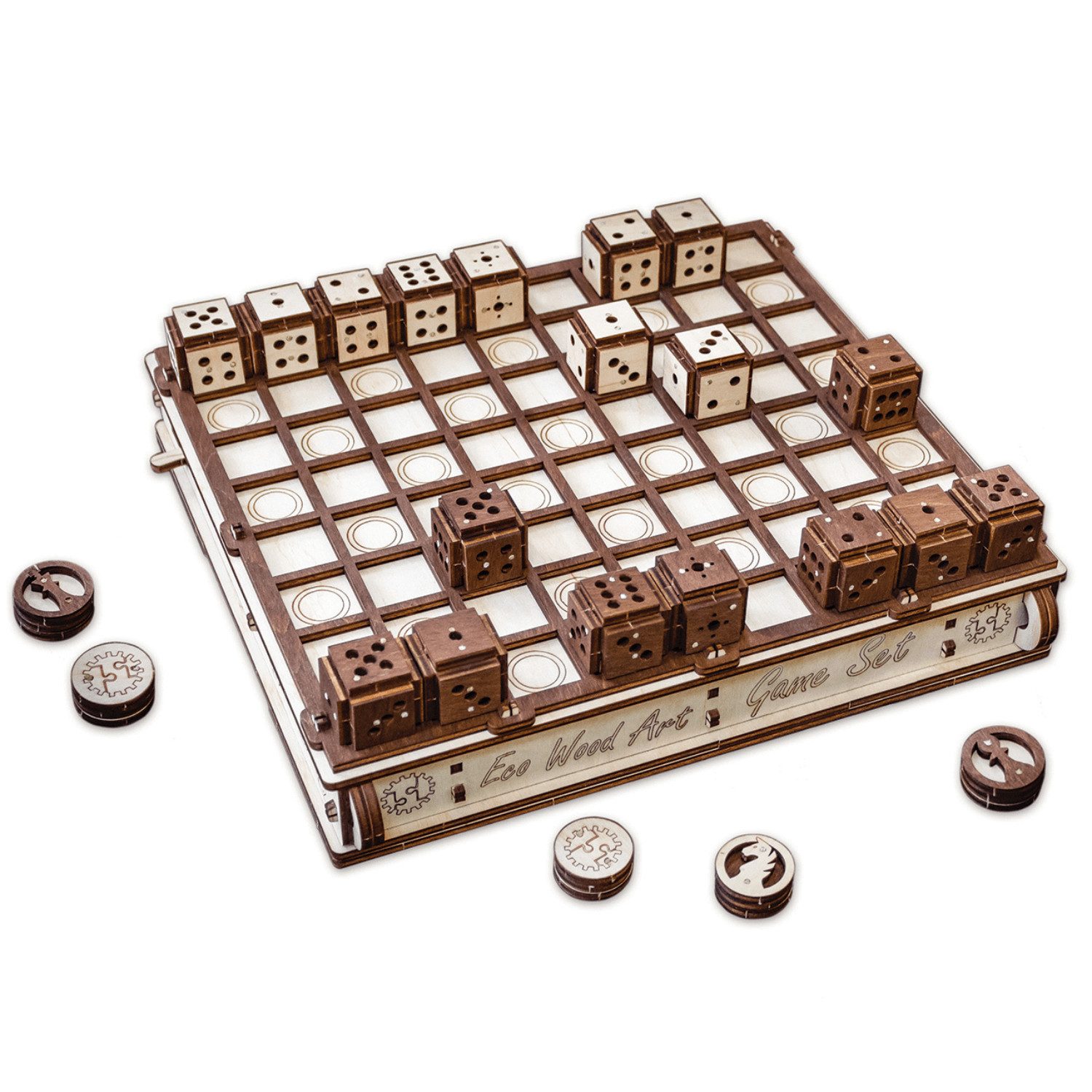 Eco Wood Art Modellbausatz Spieleset aus Holz, (620-tlg)