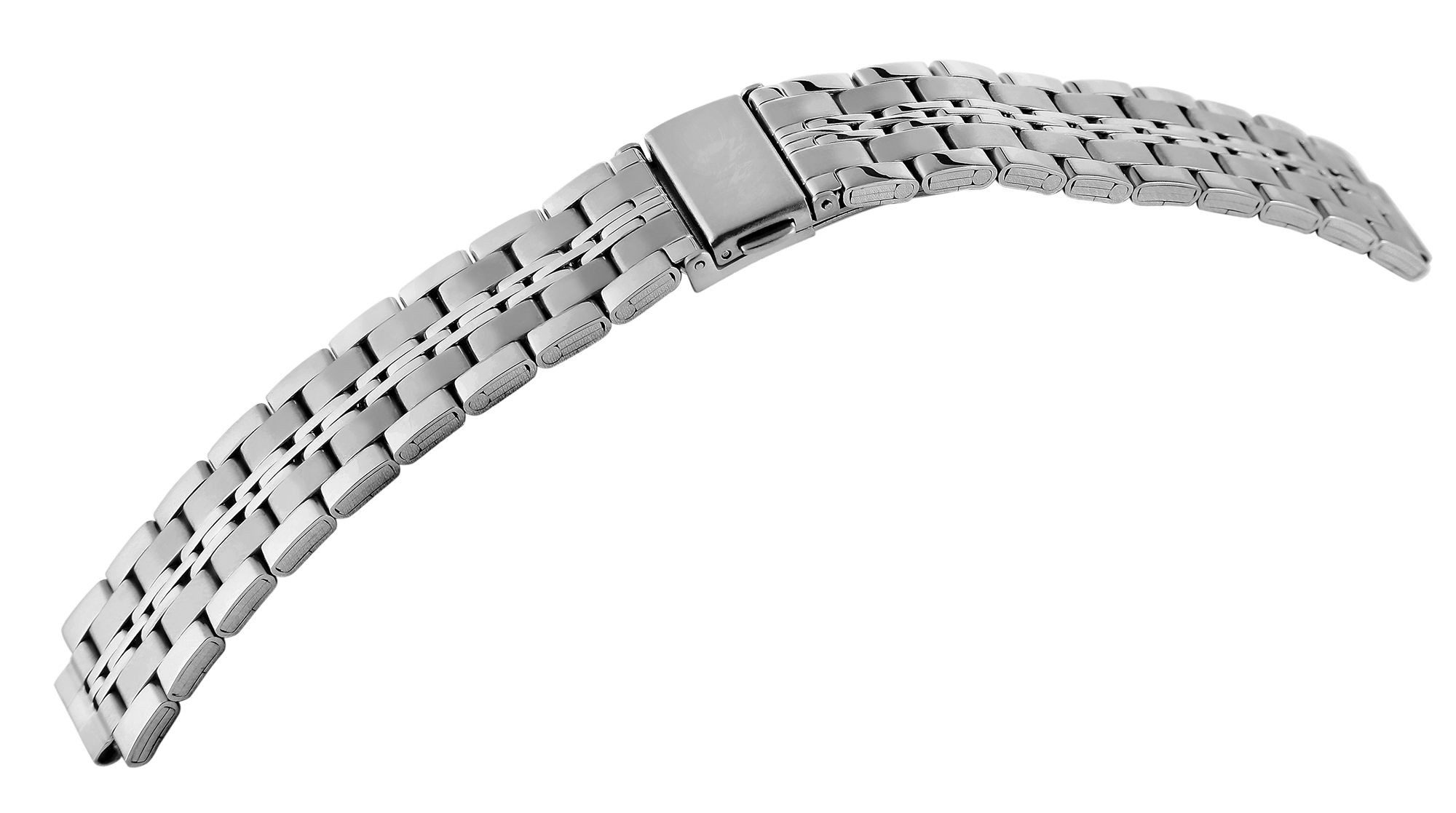 STEINMEISTER Uhrenarmband 8100162 Edelstahl, mit Faltschließe, silberfarben günstig online kaufen