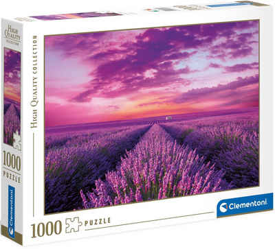 Clementoni® Puzzle »High Quality Collection, Lavendel-Feld«, 1000 Puzzleteile, Made in Europe, FSC® - schützt Wald - weltweit