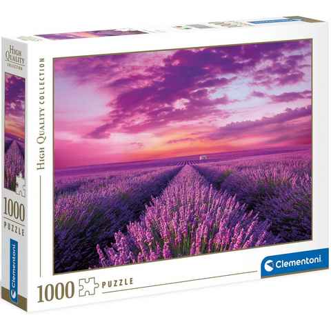 Clementoni® Puzzle High Quality Collection, Lavendel-Feld, 1000 Puzzleteile, Made in Europe, FSC® - schützt Wald - weltweit