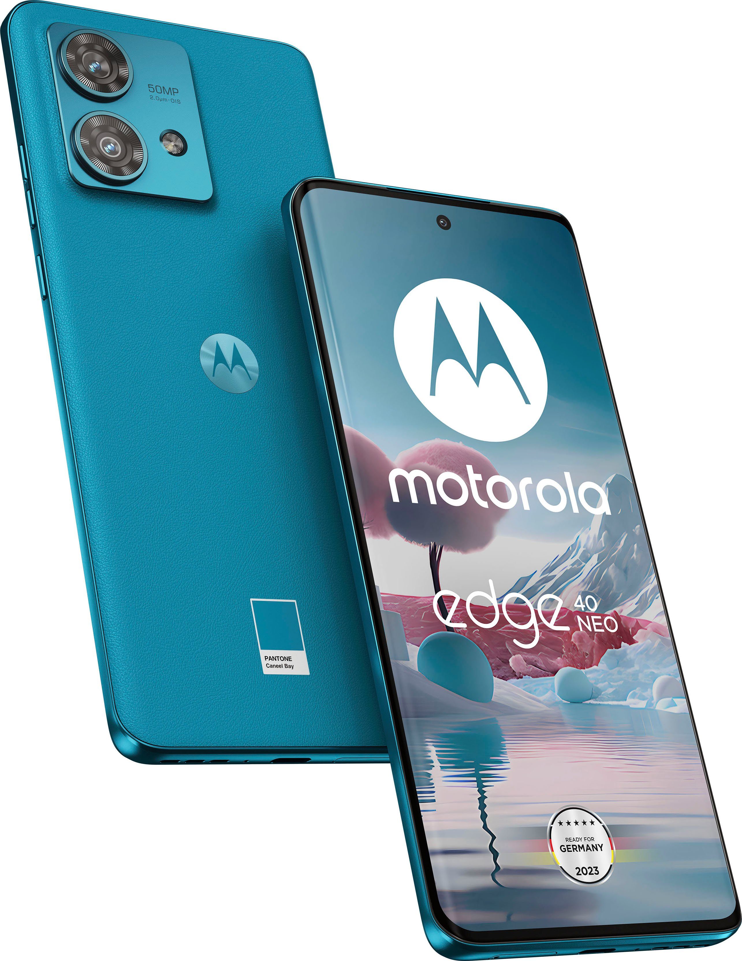 Motorola edge 40 neo, 256 GB Smartphone (16,64 cm/6,55 Zoll, 256 GB  Speicherplatz,