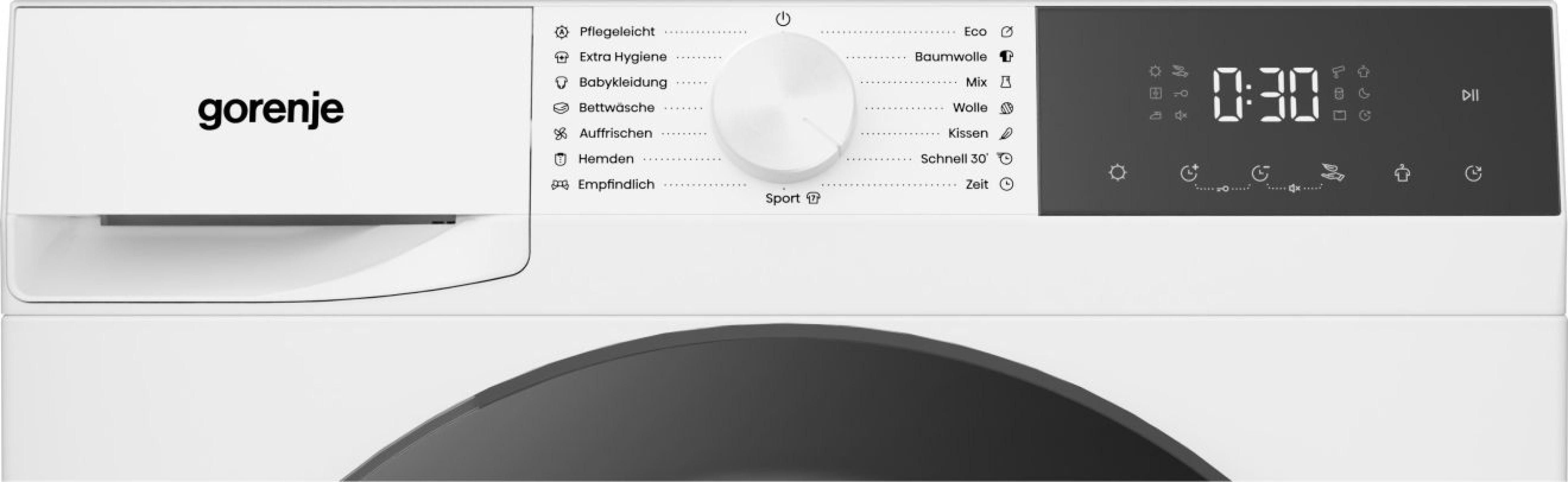 GORENJE Wärmepumpentrockner G200 WaveDG2P8D, Knitterschutz, EasyClean Filter, SensorDry