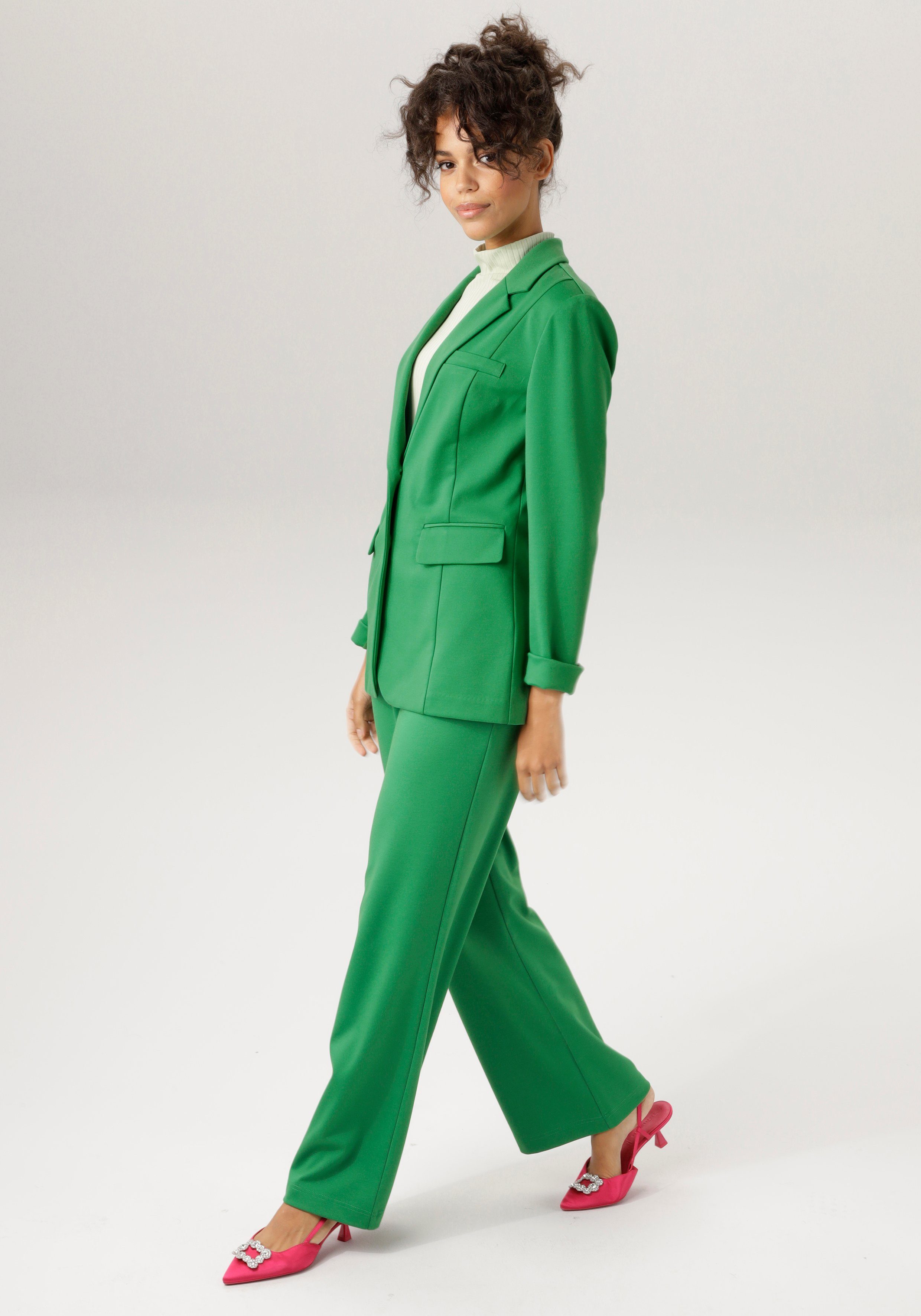 Aniston CASUAL Jackenblazer mit Reverskragen smaragd