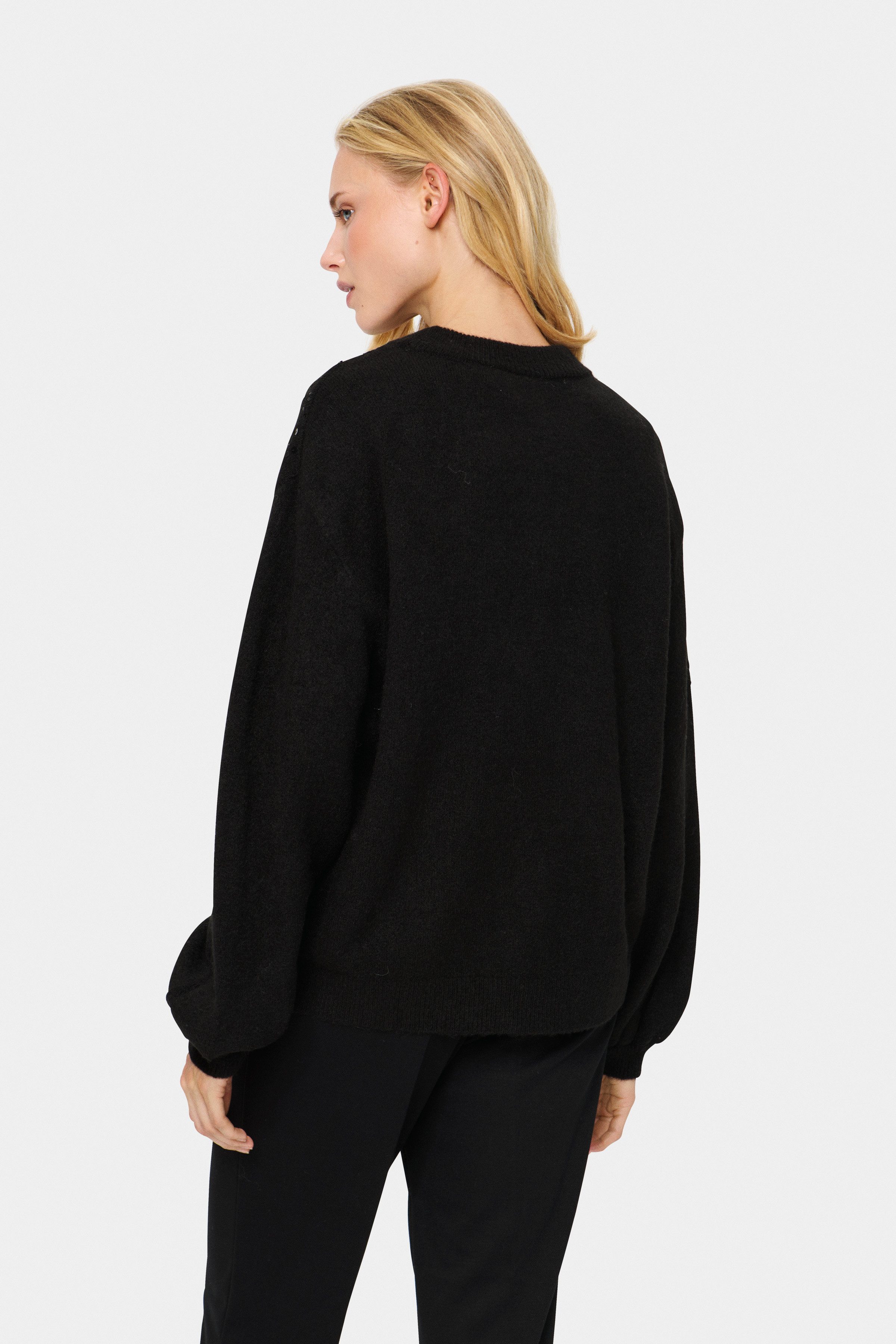 Saint Tropez Strickpullover BarbelSZ Pullover mit Pailletten günstig online kaufen