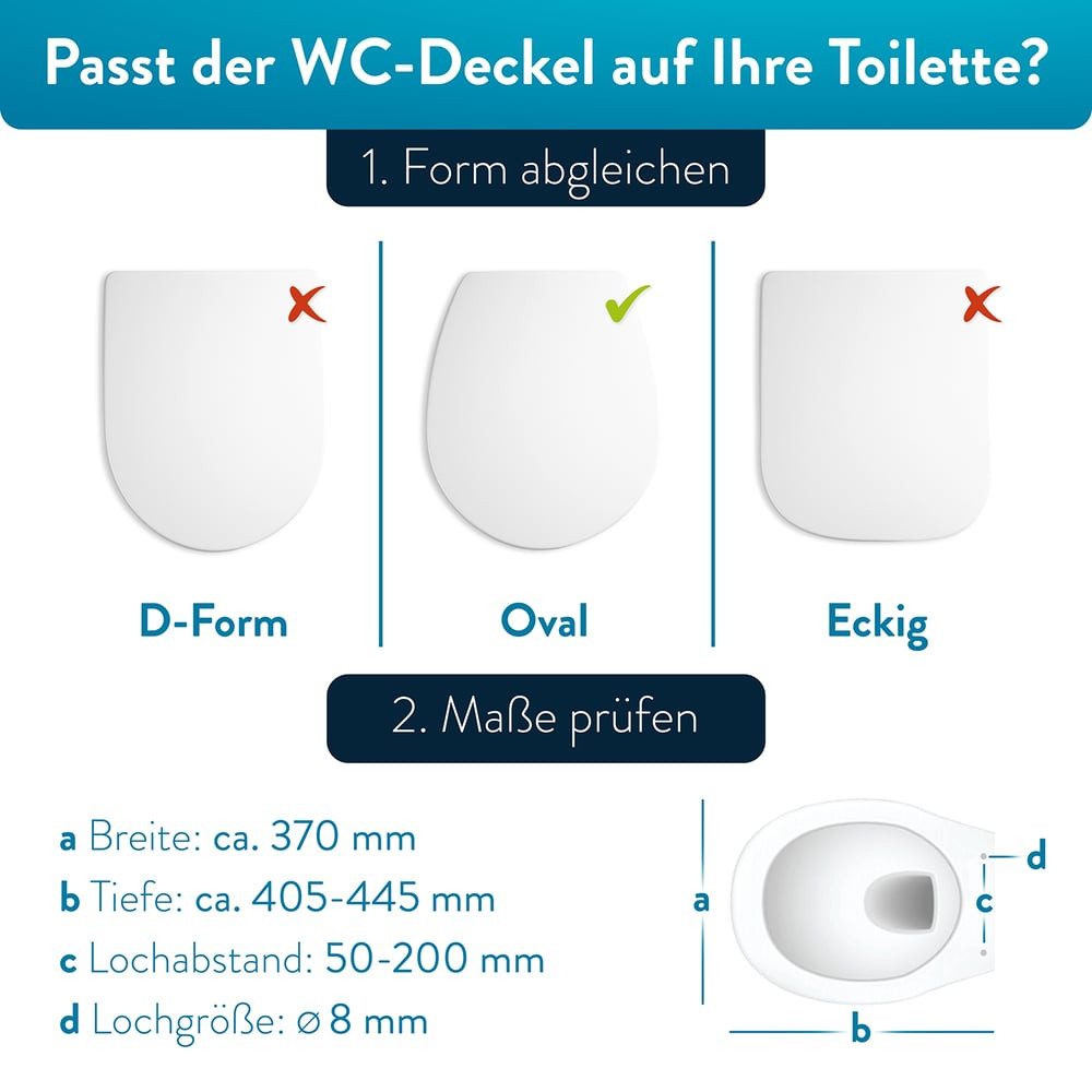 Benkstein WC-Sitz Premium Toilettendeckel antibakteriell oval weiß (9-St), günstig online kaufen