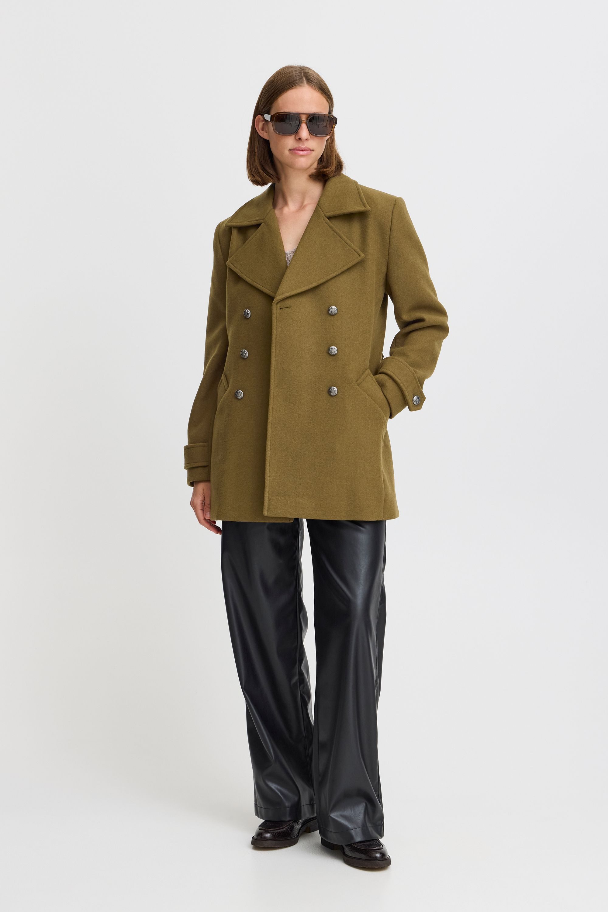 b.young Wintermantel Wollmantel