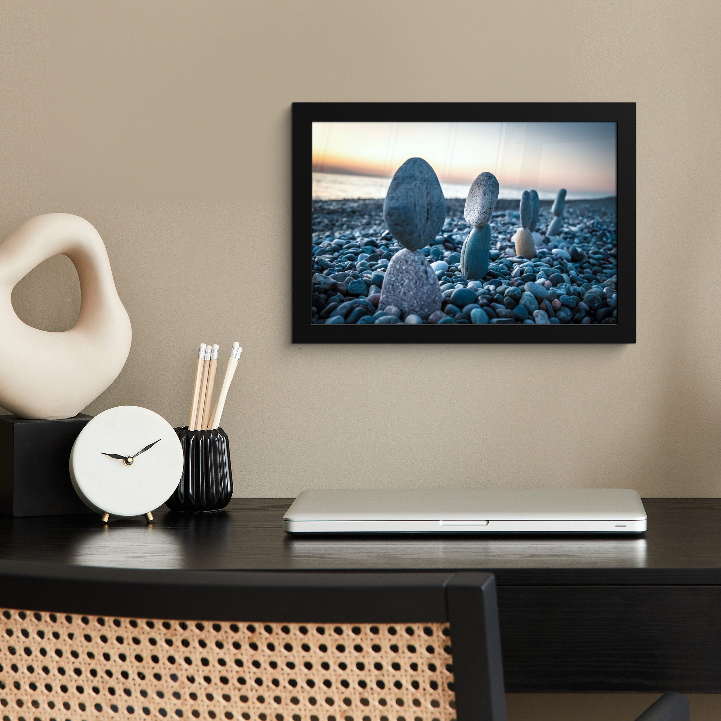 MuchoWow Poster Zen-Steine - Sonnenuntergang - günstig online kaufen