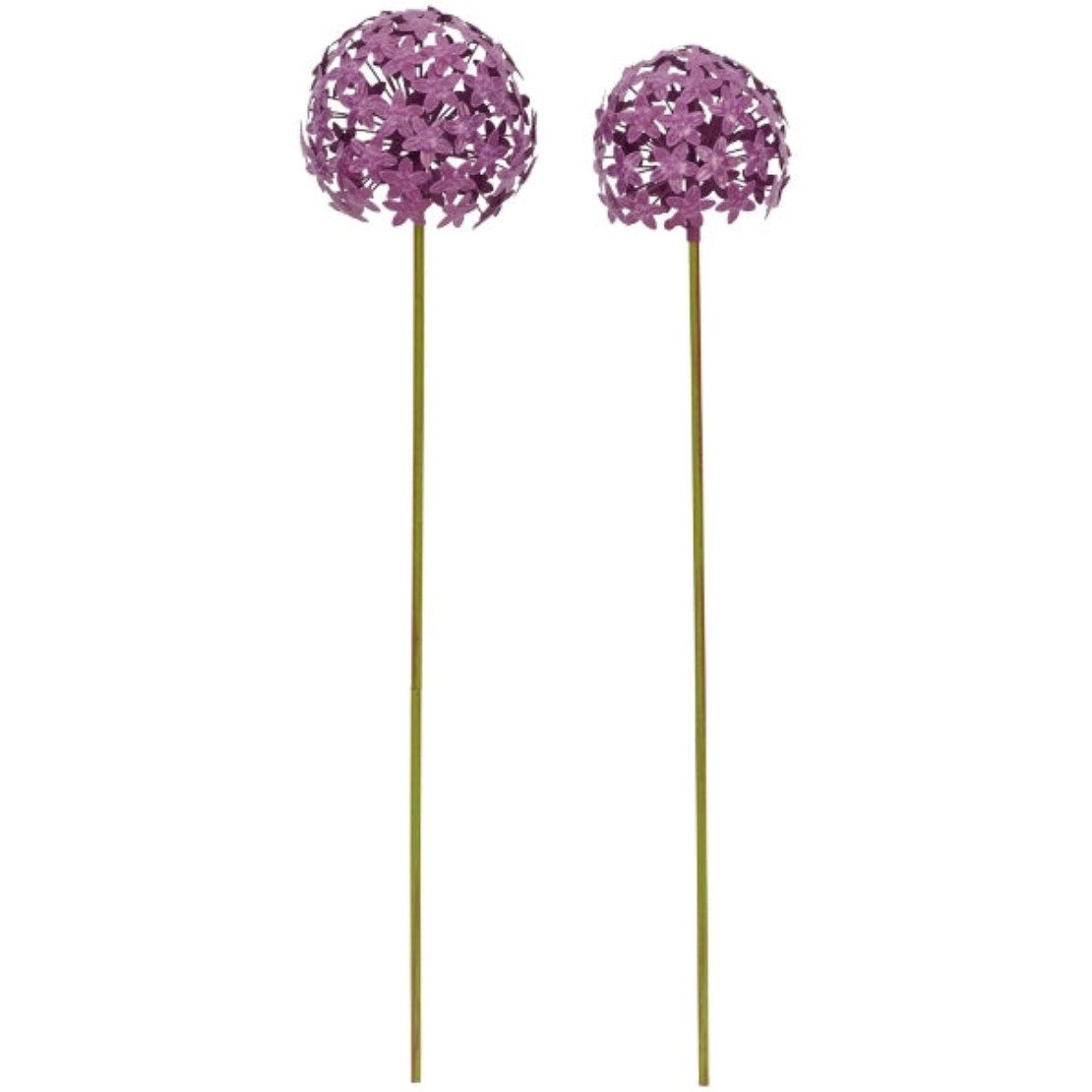finehomegarden Gartenstecker Pflanzstecker Allium dunkellila "ArtFerro" günstig online kaufen