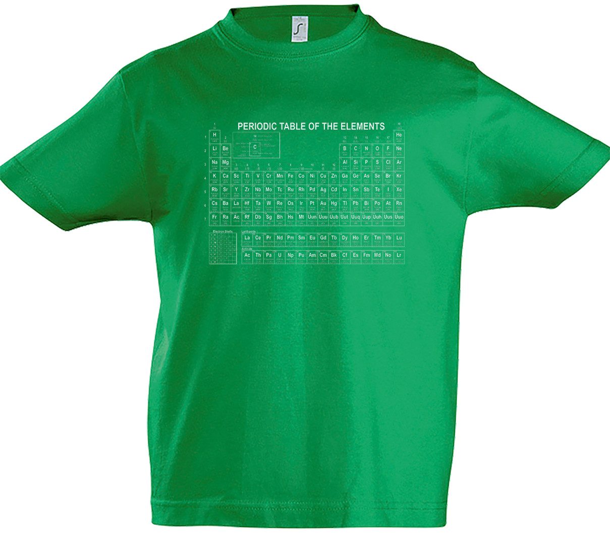 Print-Shirt Periodic Table Of The Elements 1 Kinder T-Shirt Breaking TV Chemie Bad