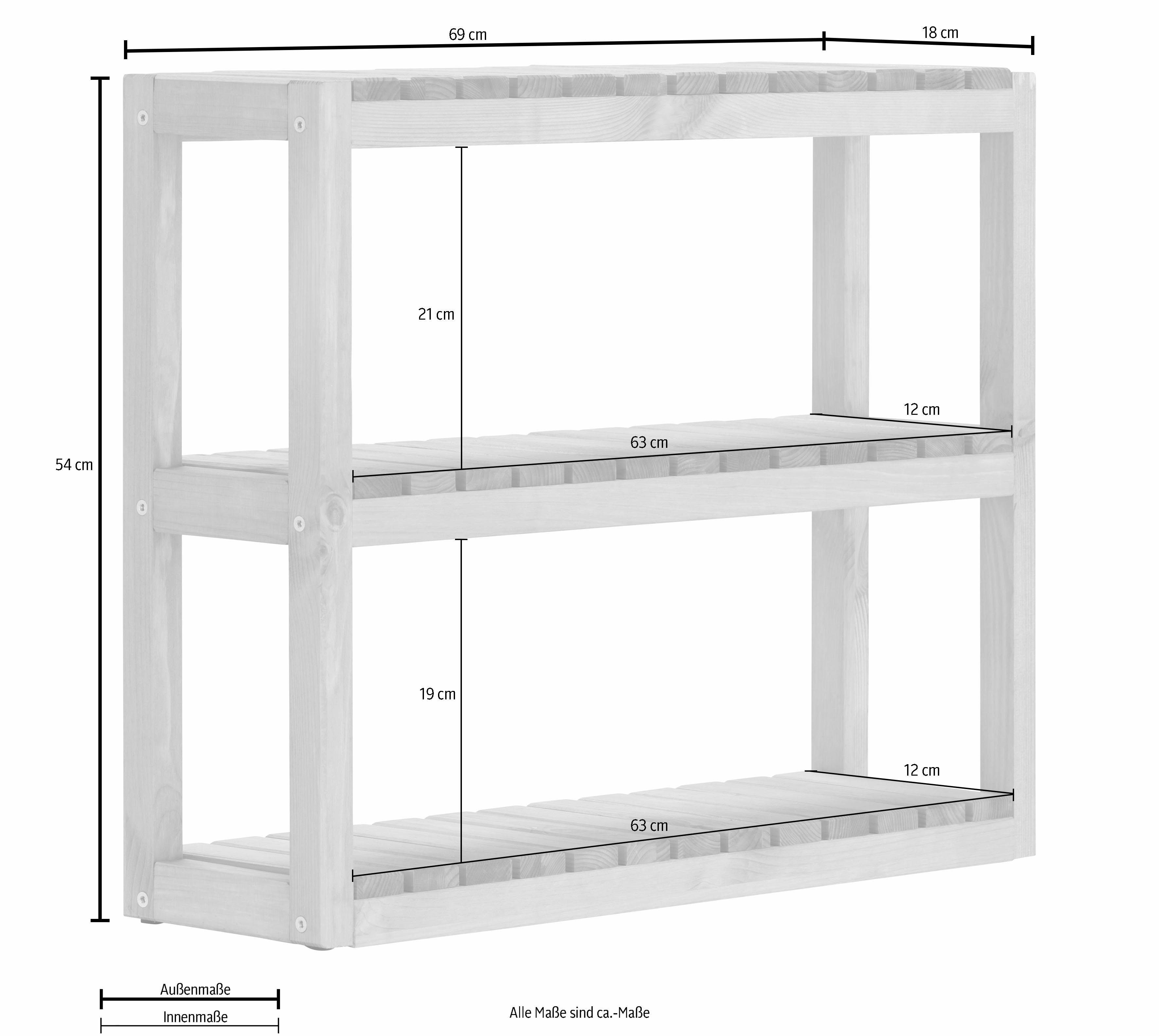 affaire Home 54 cm Höhe Wandregal Stina,