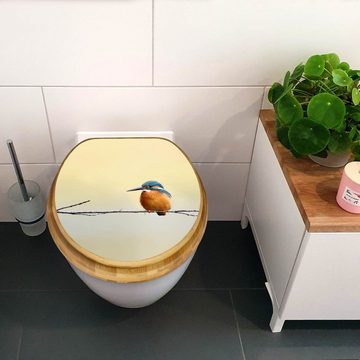 banjado WC-Sitz Bambus2 Motiv Pause (umweltfreundliches Material, integrierte Absenkautomatik), 44 x 38 x 5 cm