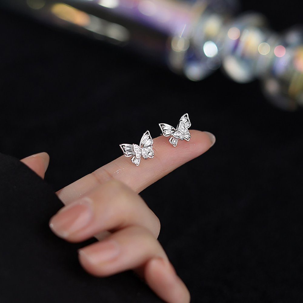 Color Design Paar Ohrstecker Schmetterling Ohrringe SMK-48, Ohrstecker aus günstig online kaufen