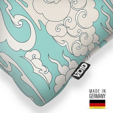 Kissenbezug, VOID (1 Stück), Sofa-Kissen Wolken Himmel Meer maritim Ozean Urlaub Mitelmeer Meer romantisch Natur Baden Türkis Seefahrt Grafik Bad