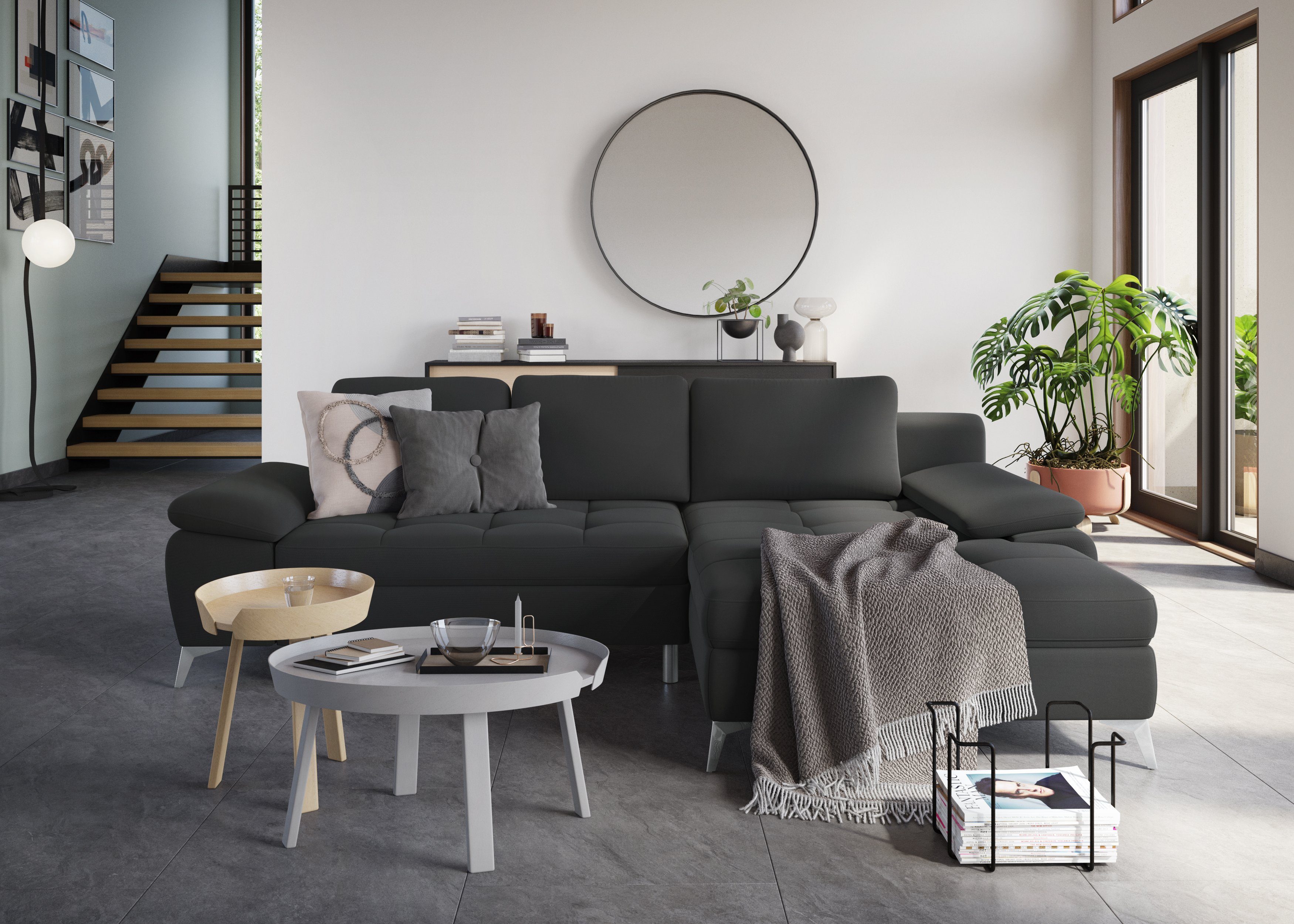 sit&more Ecksofa Latigo L-Form, mit Recamiere, wahlweise mit Bettfunktion und Bettkasten