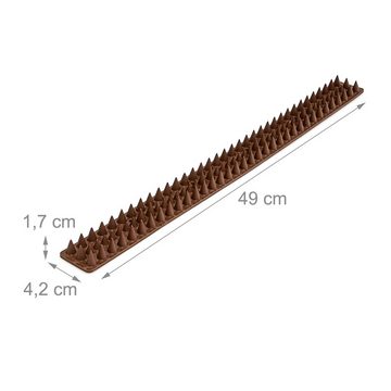 relaxdays Gartenzaun Vogelabwehr Spikes für Zäune