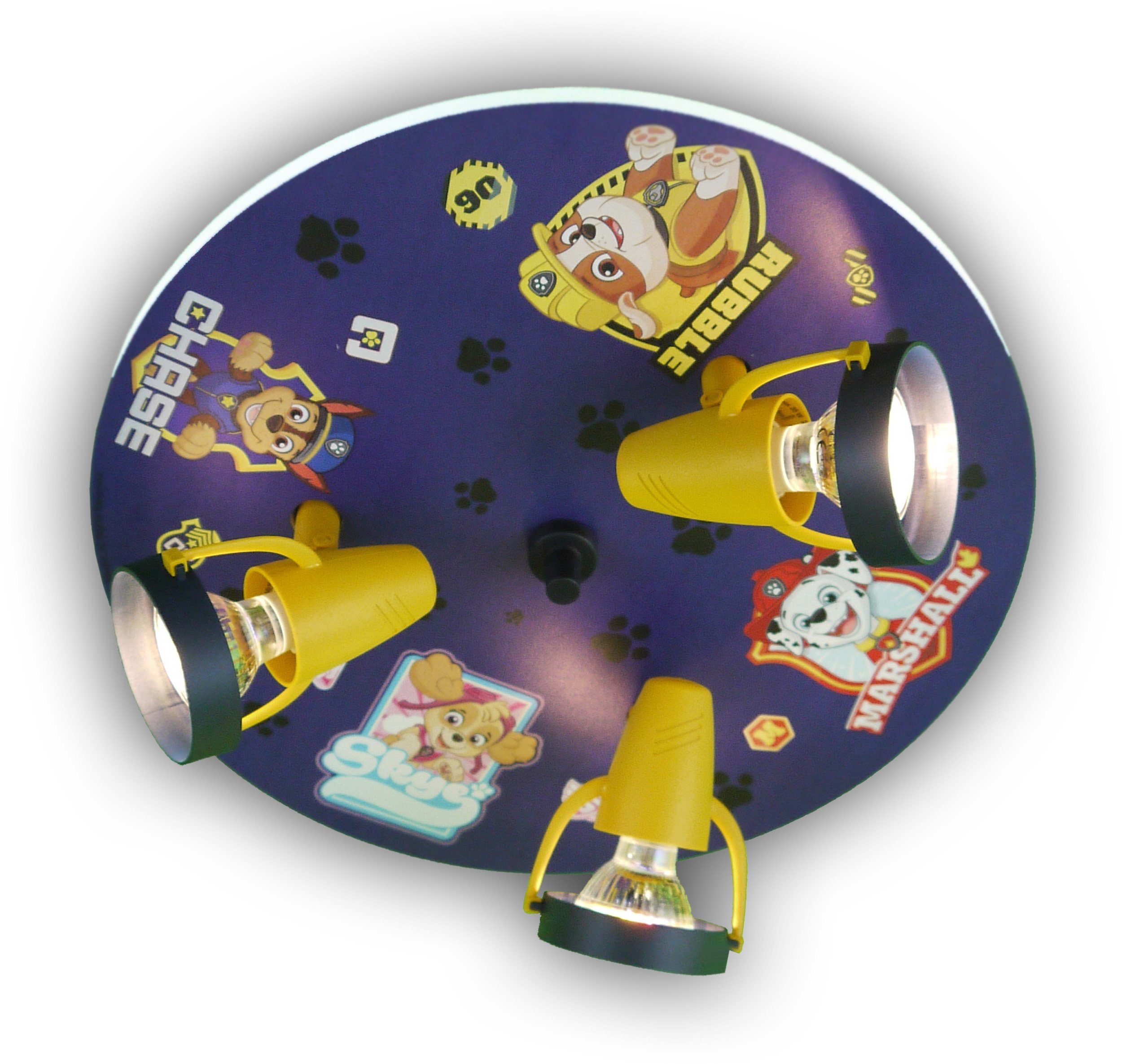 niermann Deckenleuchte Paw Patrol, ohne Leuchtmittel, Strahler Paw Patrol - Pawsitive Pups