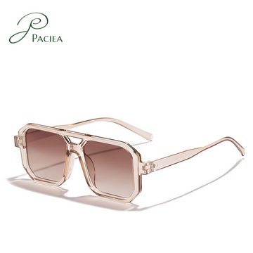 PACIEA Sonnenbrille Polarisiert UV Schutz Rechteckige Vollrand Ultraleicht Damen Herren