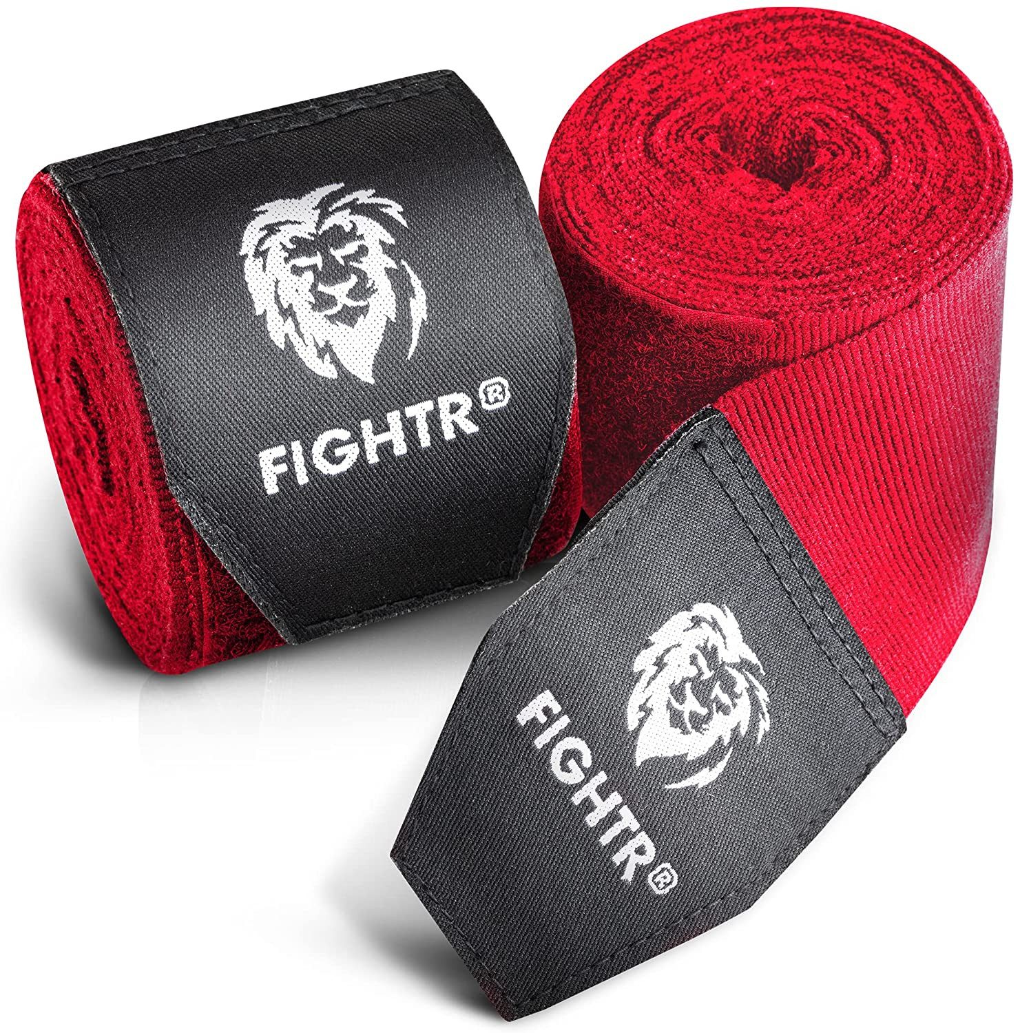 FIGHTR Boxbandagen für max. Stabilität und Sicherheit, 4m halb elastische Bandage